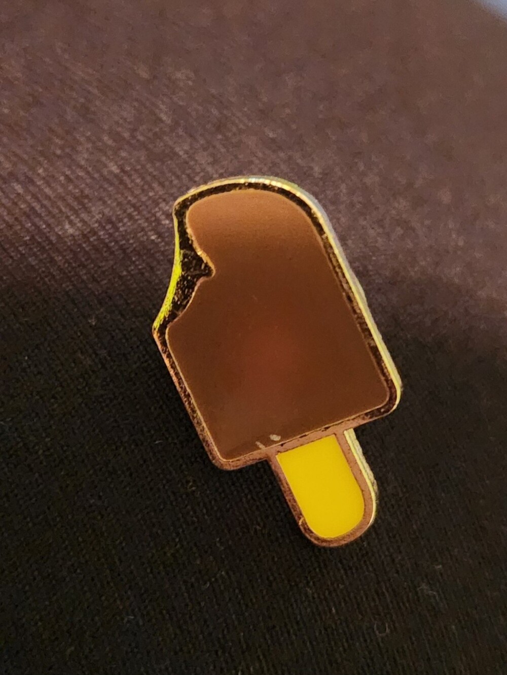 🎉 Chocolate Ice Cream Enamel Pin